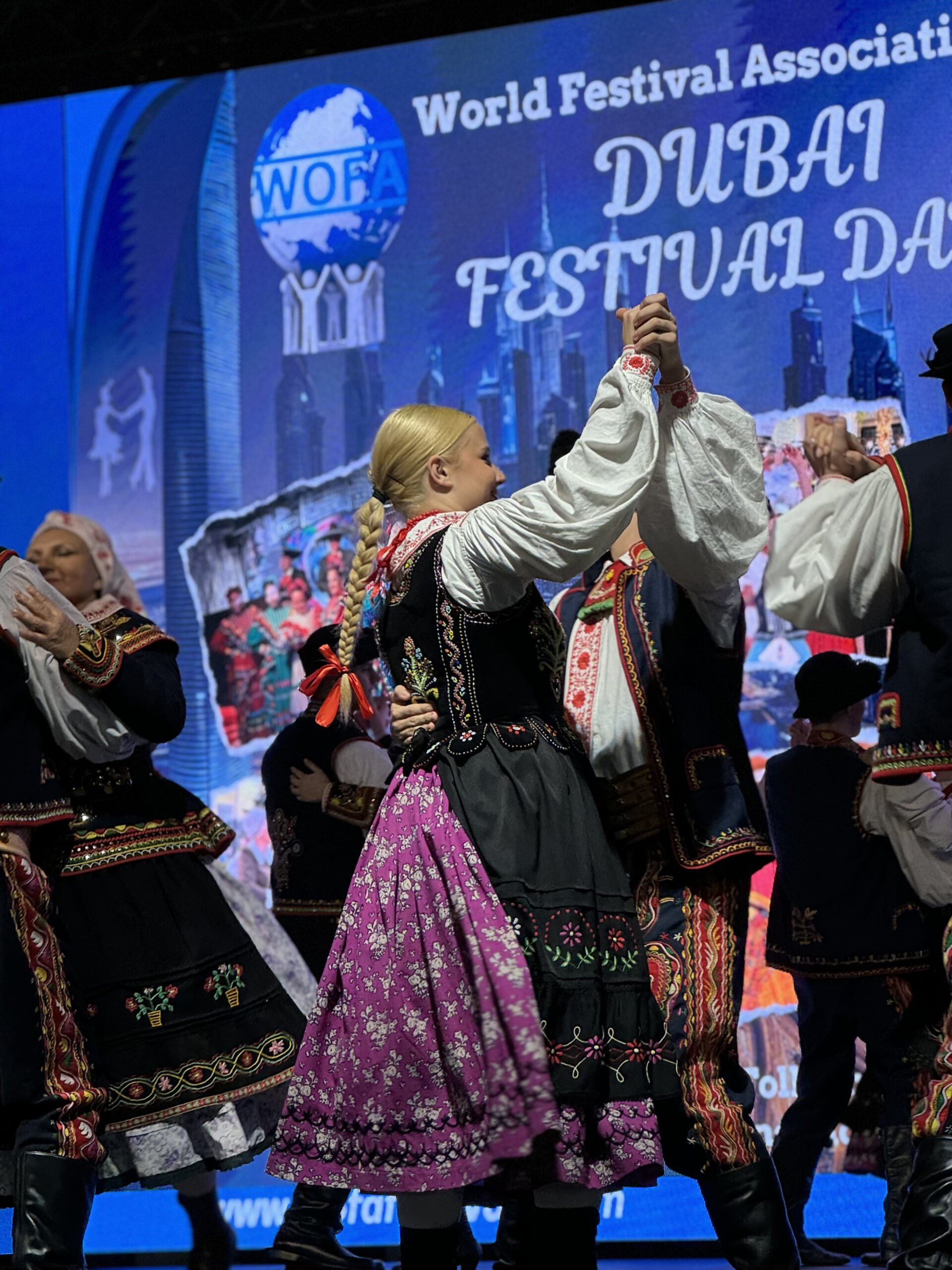 WOFA Folklore, Majorette and Choir Festivals in Dubai.