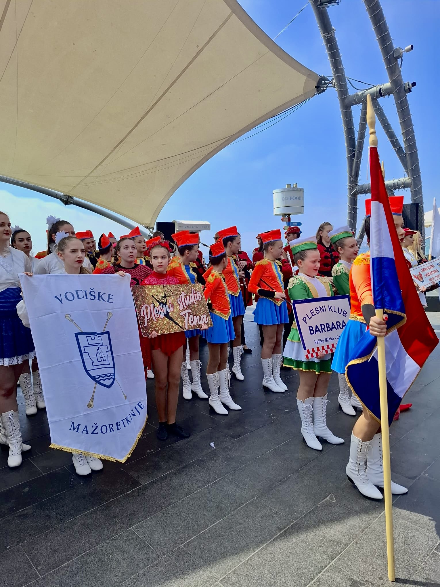 Croatian Majorette groups in Istanbul at WOFA Festival