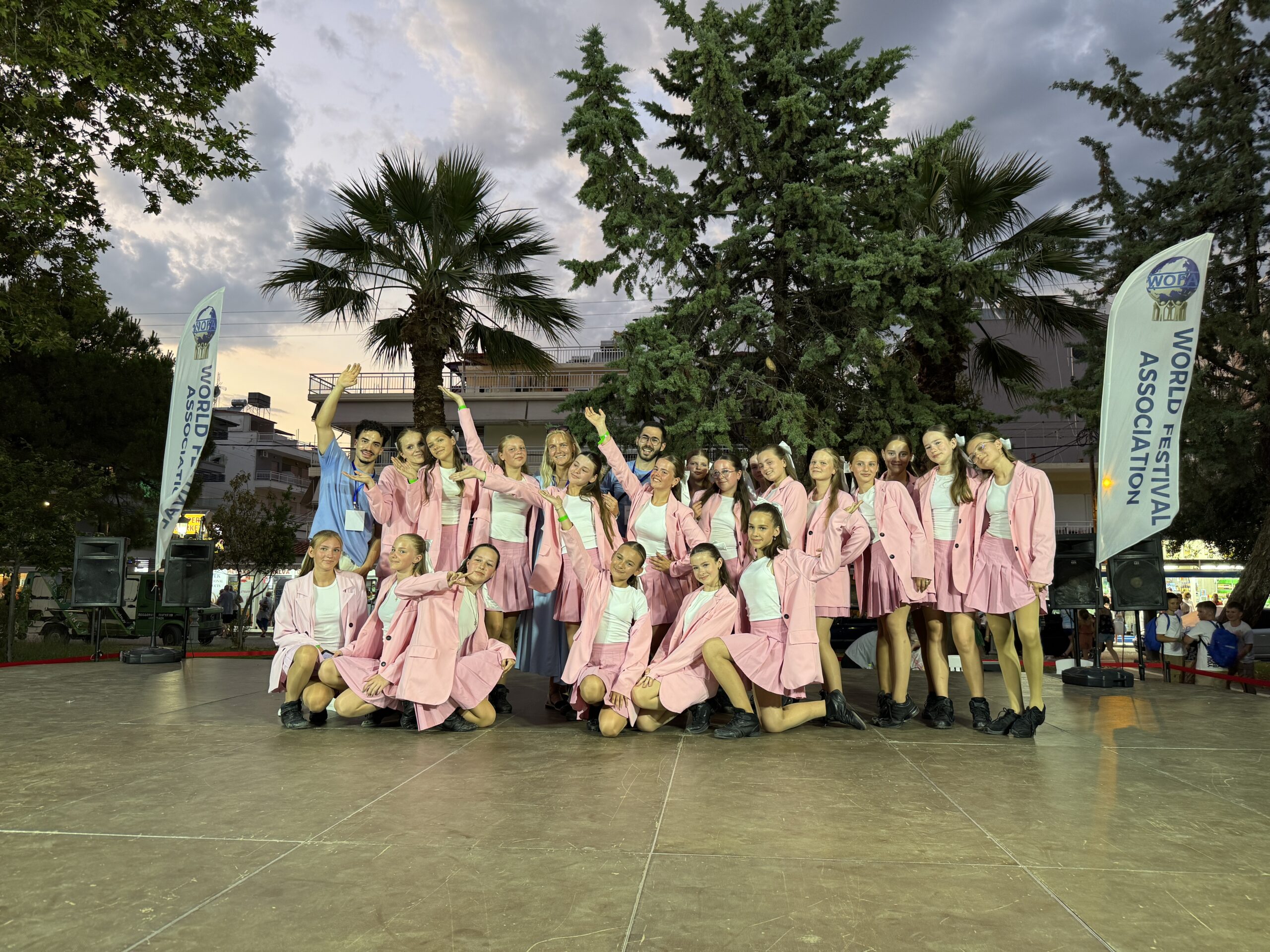 Group Picture at the WOFA Fesitval in Paralia, Greece