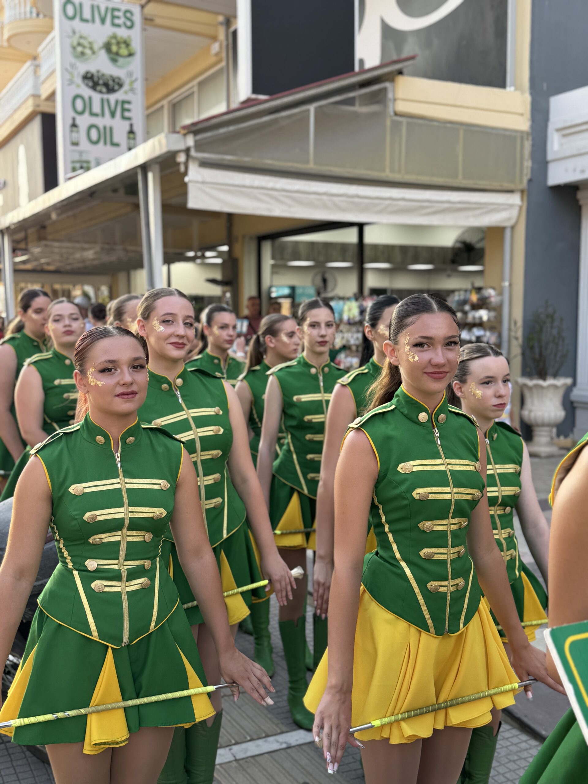 Majorettes Squad from Pula, Croatia at the WOFA Majorette Festival in Greece, Paralia!