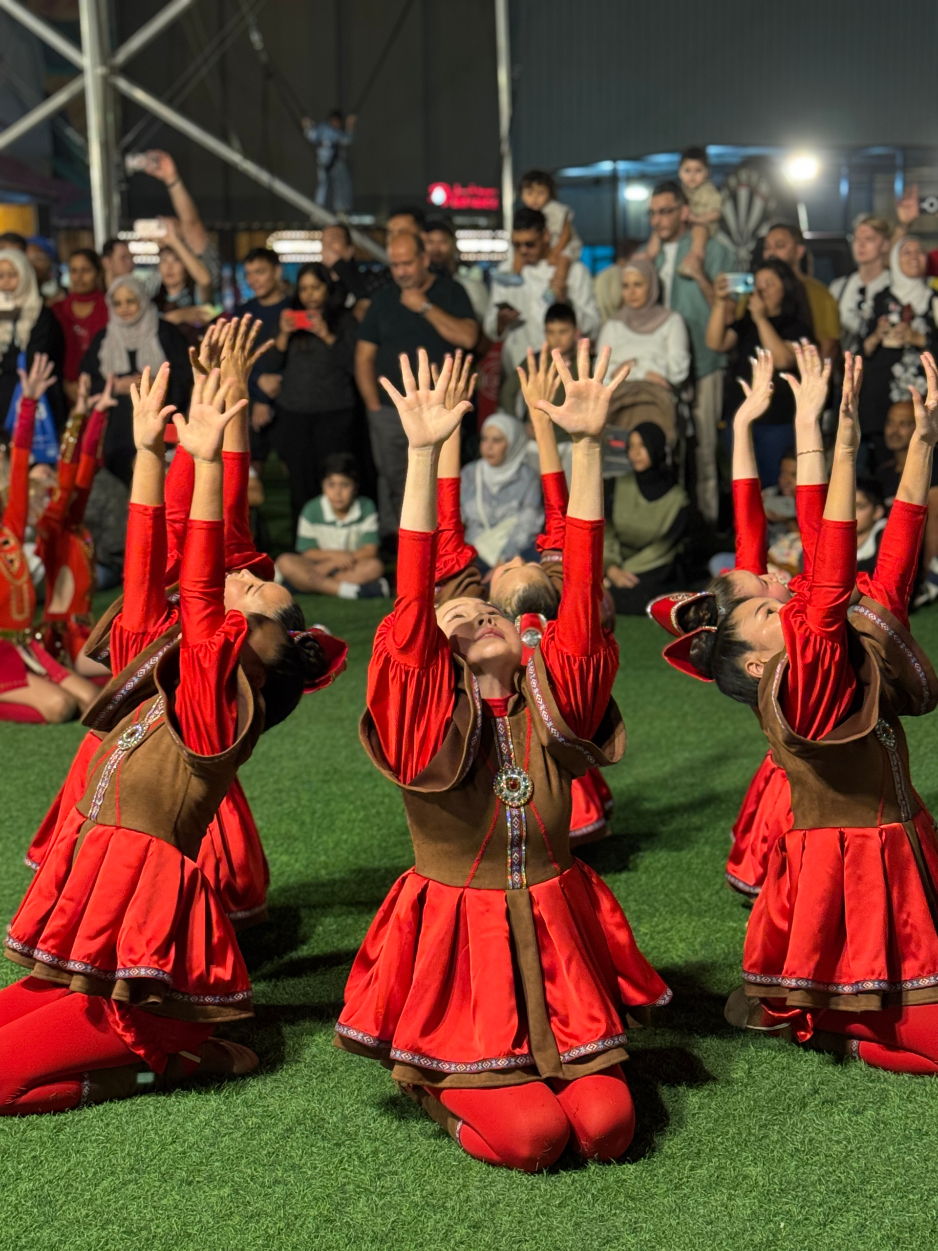 Traditional Children Folklore group at the WOFA Festival in Dubai