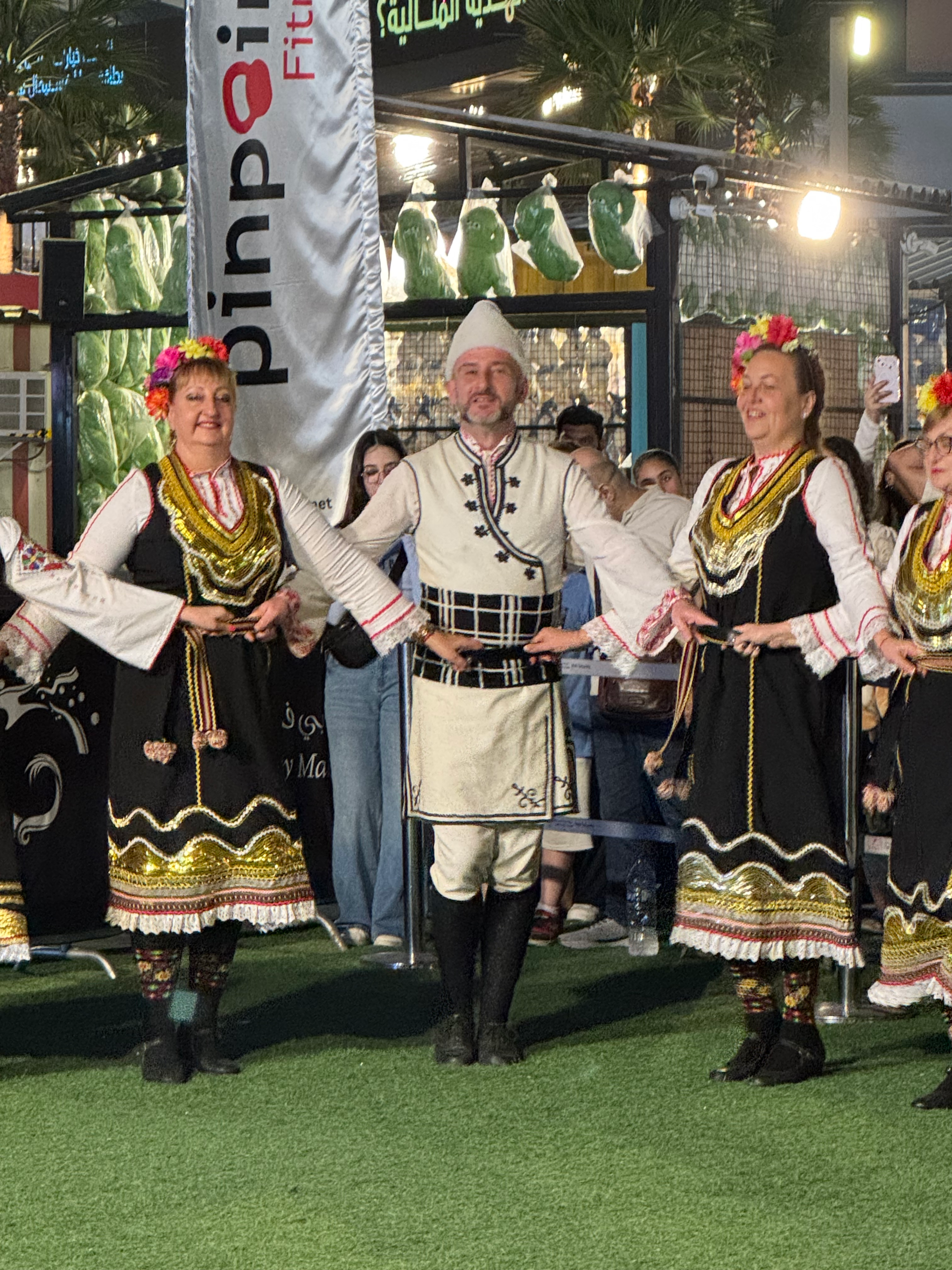 Folklore group from Bulgaria at the WOFA festival in Dubai, UAE