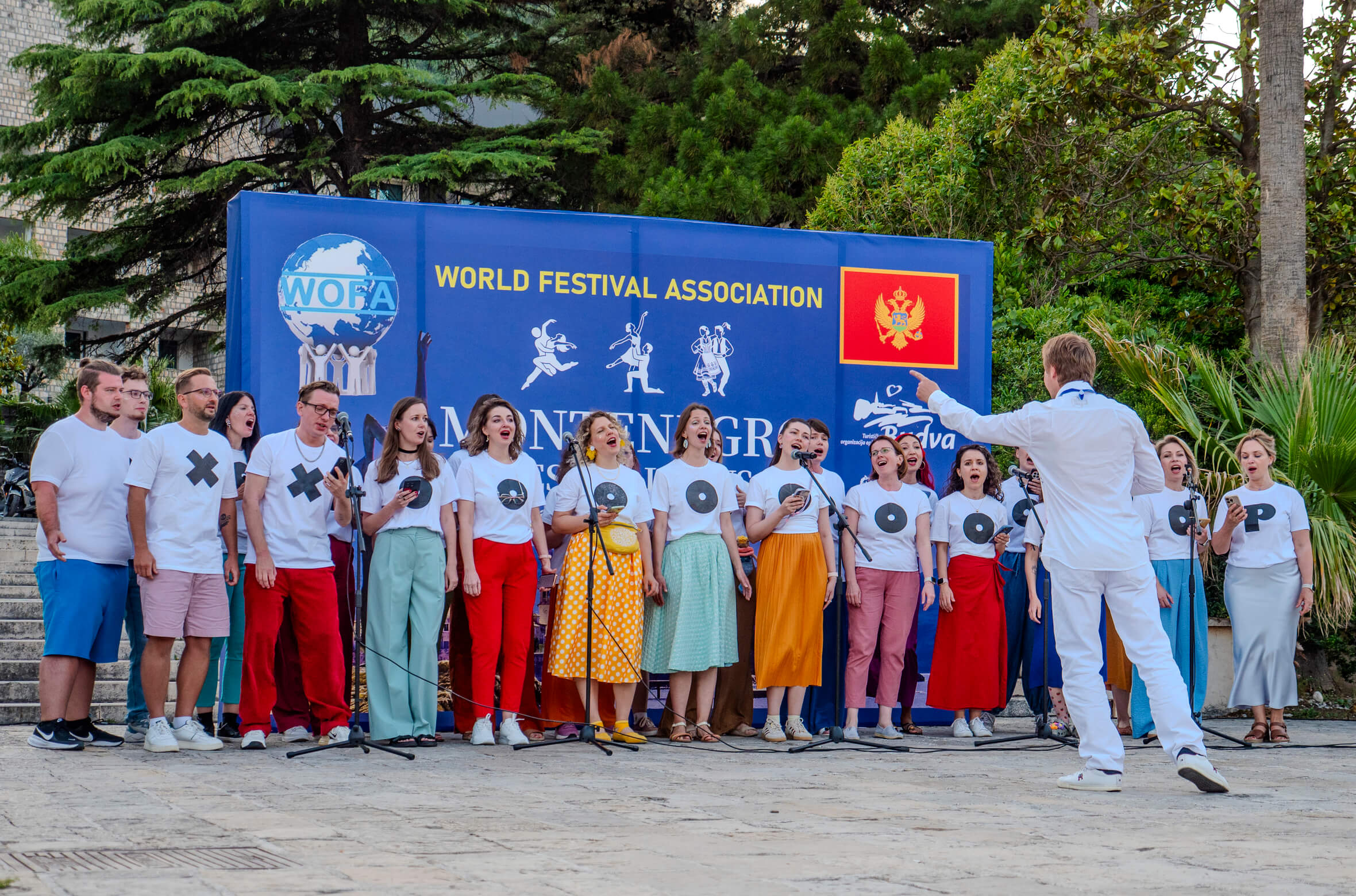 Choral performing at the WOFA Choral Festival in Budva, Montenegro