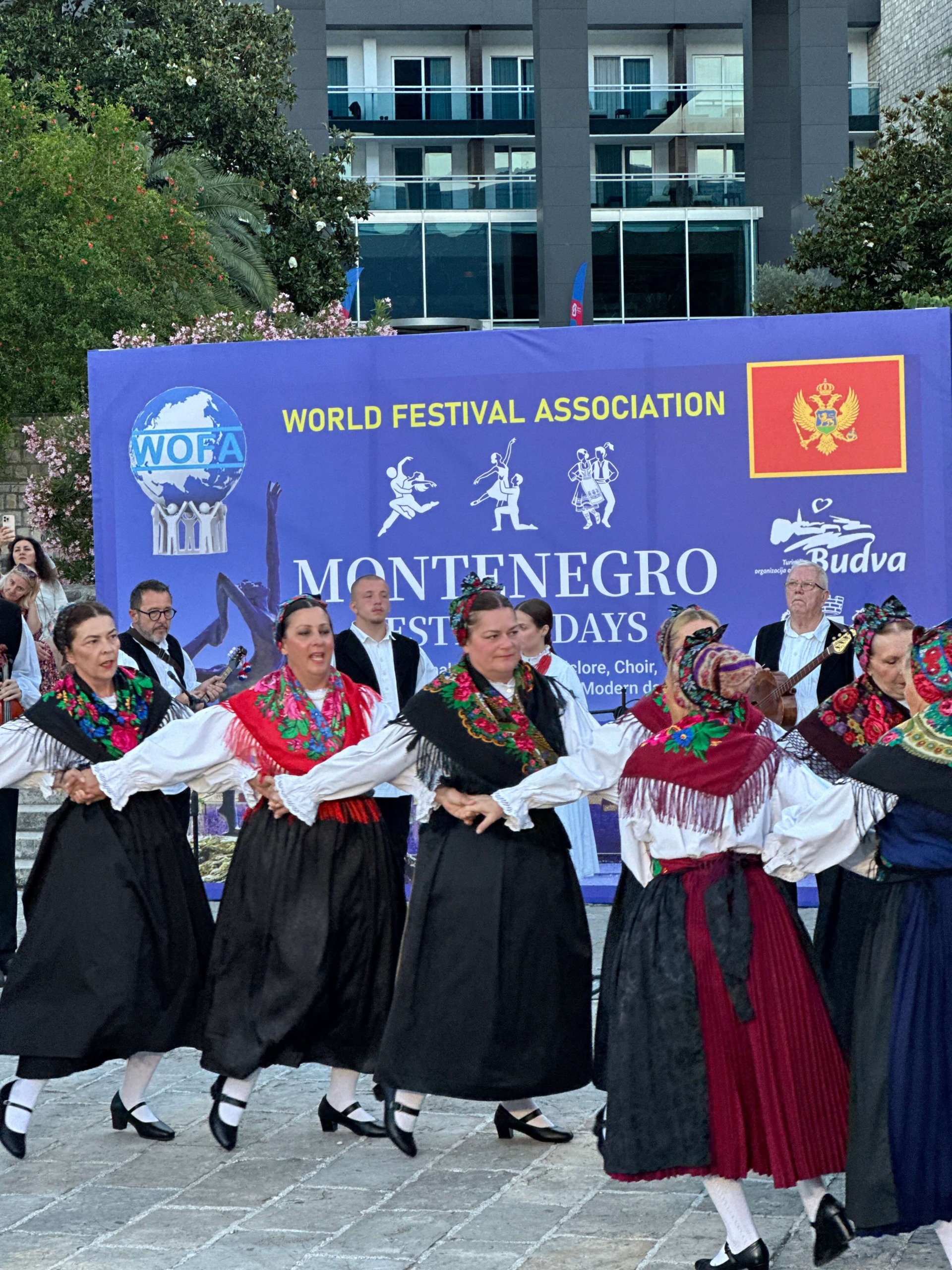 Folklore group at the WOFA Festival in Budva, Montenegro.