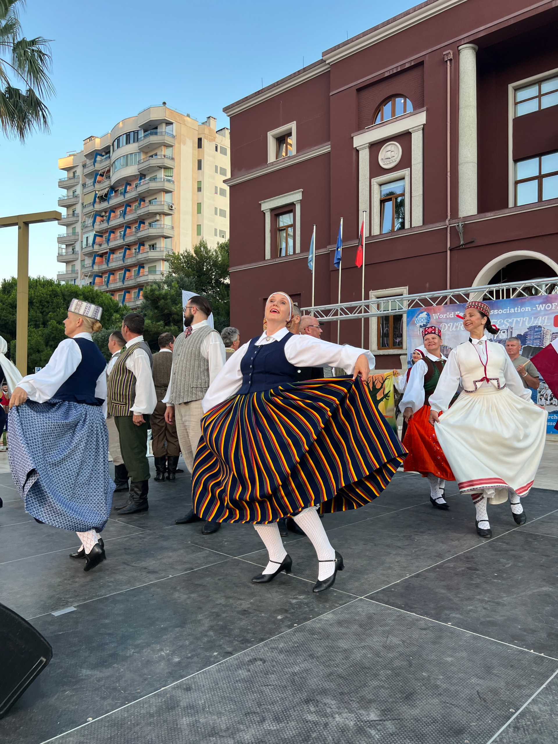 Folklore group at the WOFA Festival in Durres, Albania